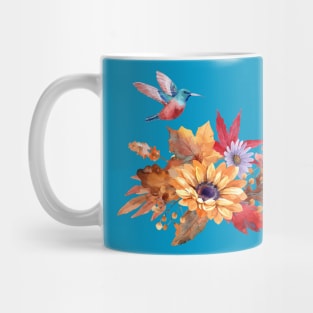 flower bouquet bird Mug